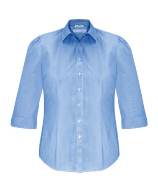 3/4 Blue Women's Shirt:Blue