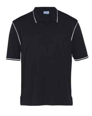 Dri Gear Polo - Men's:Black/White