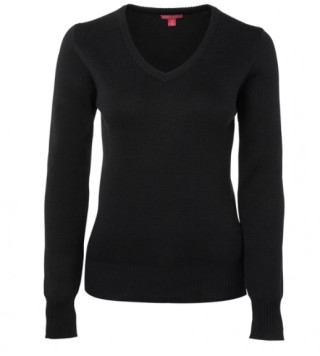 Women's L/S Knit Jumper:Black